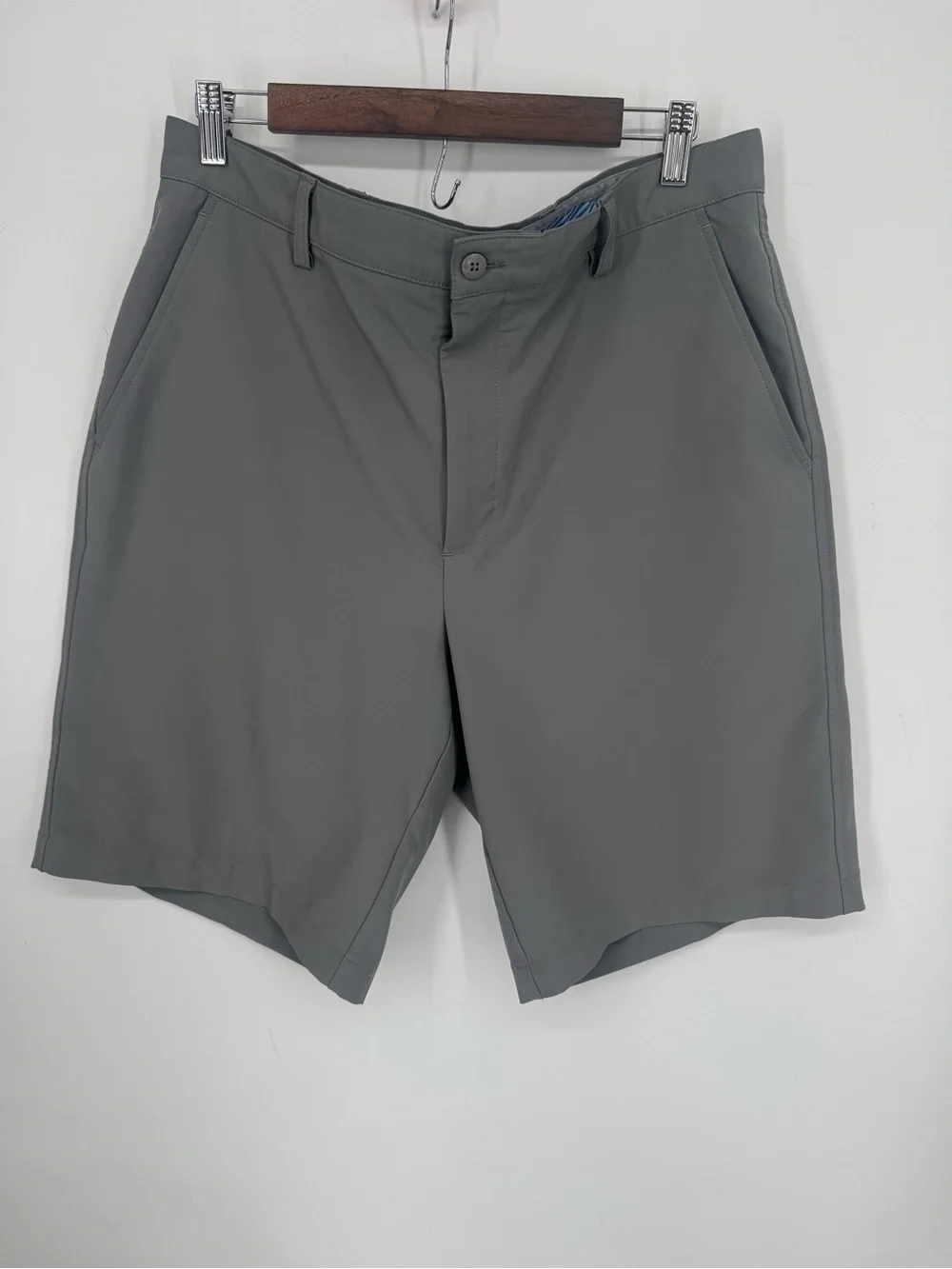 FootJoy Men's Gray Golf Performance Lightweight Flat Front Shorts Size Waist 36